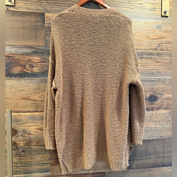 Aerie Brown Cotton Knit Cardigan - Picture 7 of 10